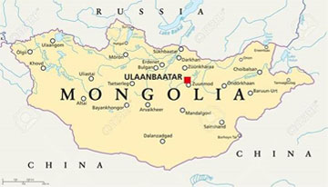 Map of Mongolia