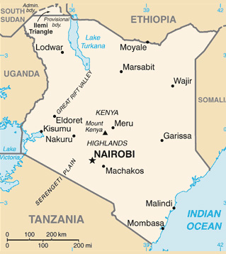 Map of Kenya