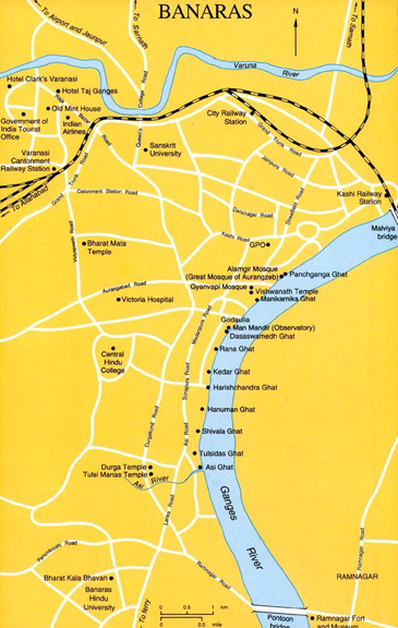 Map of Benares