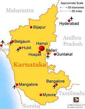 Map of Hampi