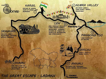 Map of Ladakh