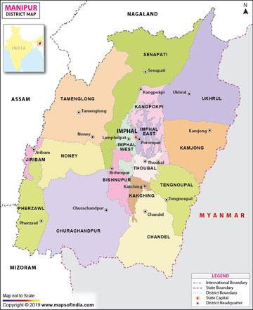Map of Manipur