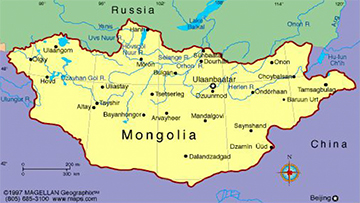 Map of Mongolia