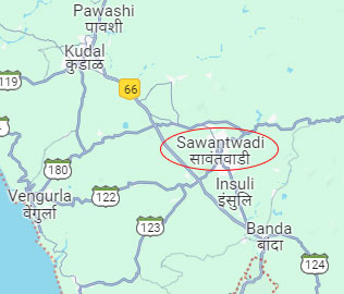 Map of Sawantwadi